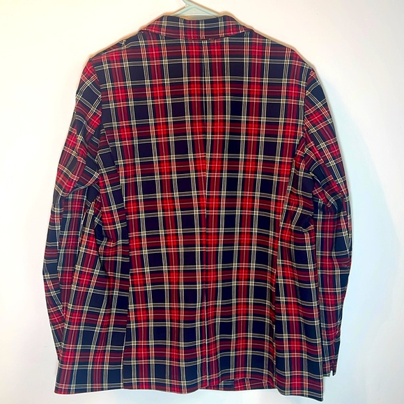 Anne Klein size XL woman plaid multicolor blazer - Picture 3 of 14